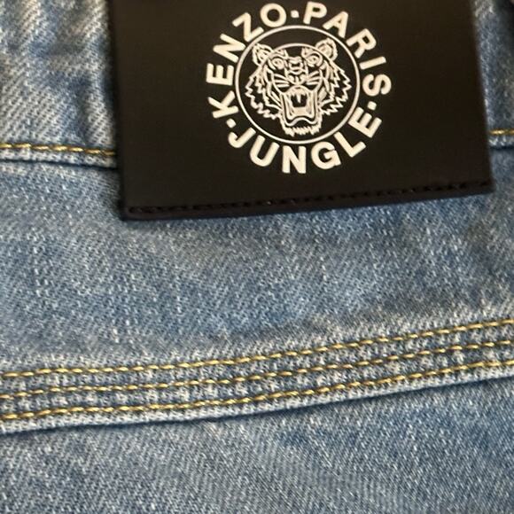 KENZO PARIS JUNGLE JEANS SIZE 38 See measurements -PATCHES UNIQUE HOT TRENDING - Picture 4 of 14